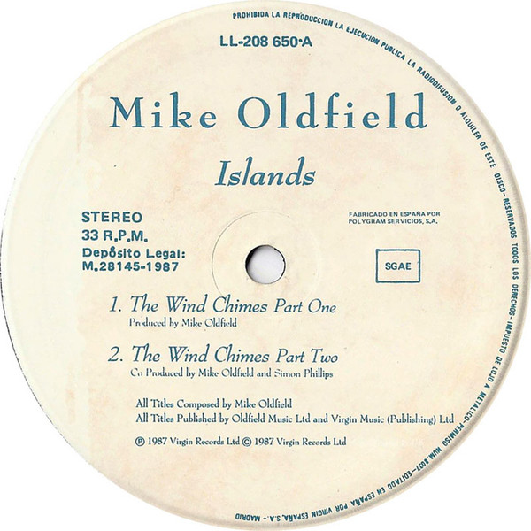 Mike Oldfield - Islands | Virgin (LL-208 650) - 3