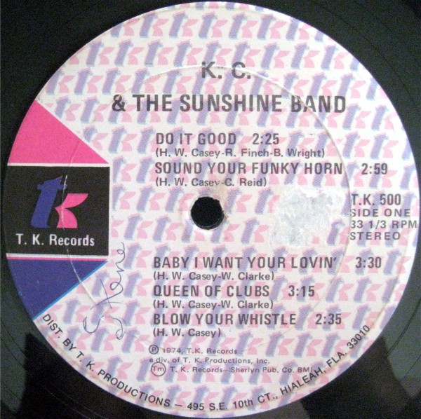 K.C. & The Sunshine Band - Do It Good | T.K. Records (TK-500) - 3 K.C. & The Sunshine Band - Do It Good | T.K. Records (TK-500) - 3