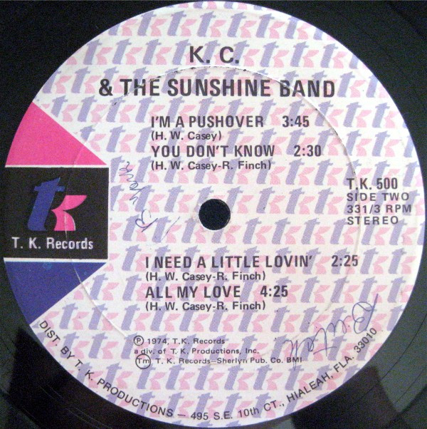 K.C. & The Sunshine Band - Do It Good | T.K. Records (TK-500) - 4 K.C. & The Sunshine Band - Do It Good | T.K. Records (TK-500) - 4