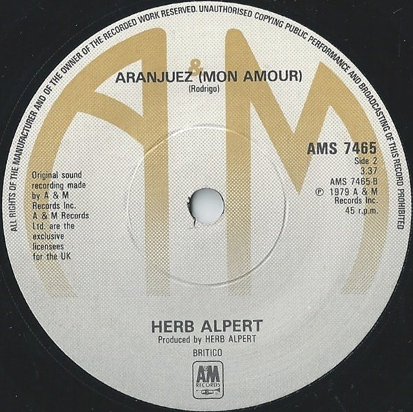 Herb Alpert - Rise | A&M Records (AMS 7465) - 2