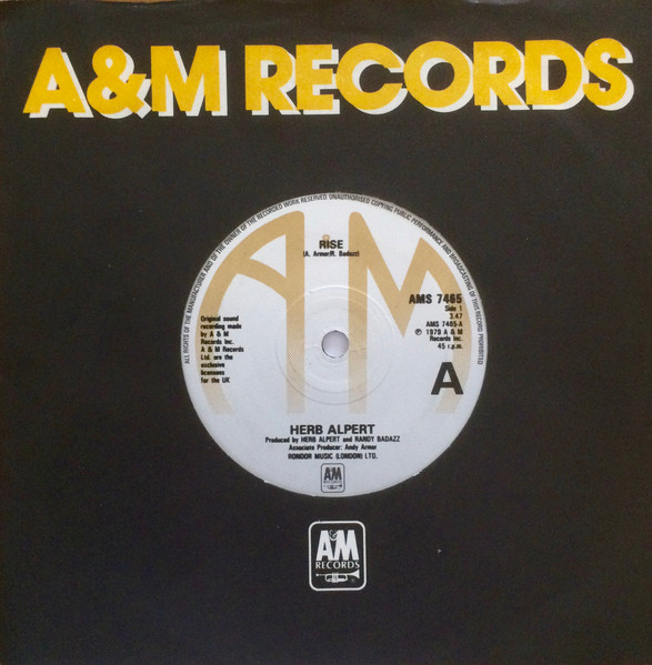 Herb Alpert - Rise | A&M Records (AMS 7465) - 3