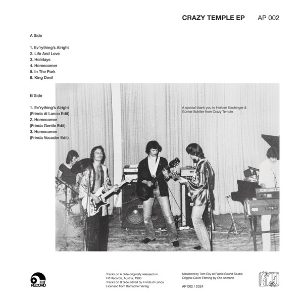 Crazy Temple - Crazy Temple | Avec Plaisir (AP 002) - 2
