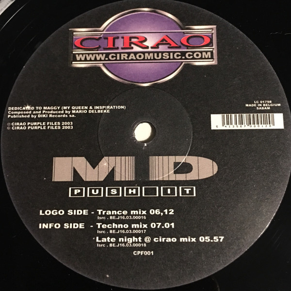 DJ M.D. - Push It | Cirao Purple Files (CPF 001) - 4