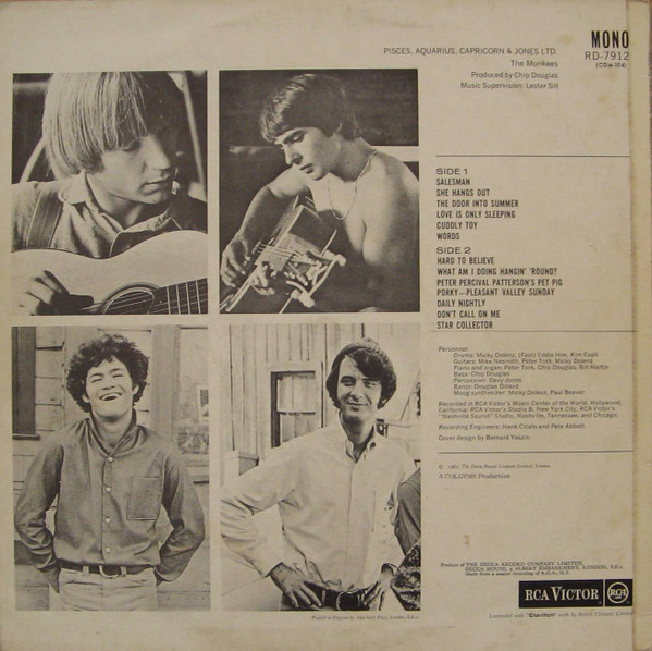 The Monkees - Pisces, Aquarius, Capricorn & Jones Ltd. | RCA Victor (RD-7912) - 2