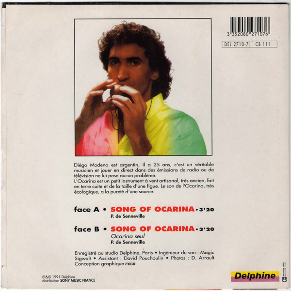 Diego Modena / J.P. Audin - Song Of Ocarina | Delphine (DEL 2710-7) - main