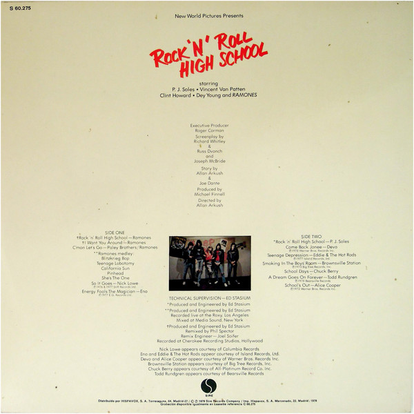 Various - Rock 'N' Roll High School | Sire (S 60.275) - 2