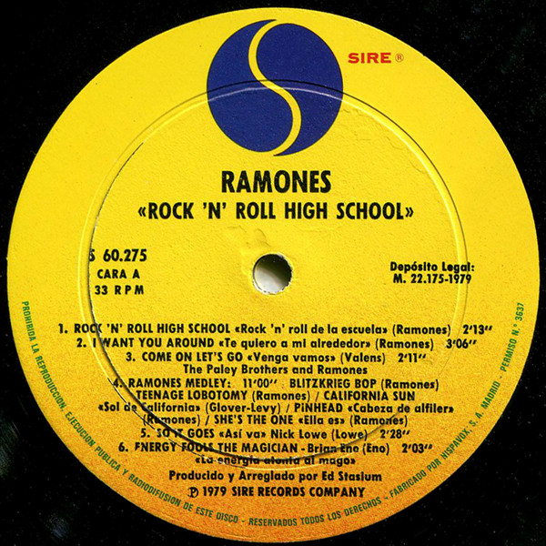 Various - Rock 'N' Roll High School | Sire (S 60.275) - 3