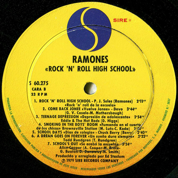 Various - Rock 'N' Roll High School | Sire (S 60.275) - 4