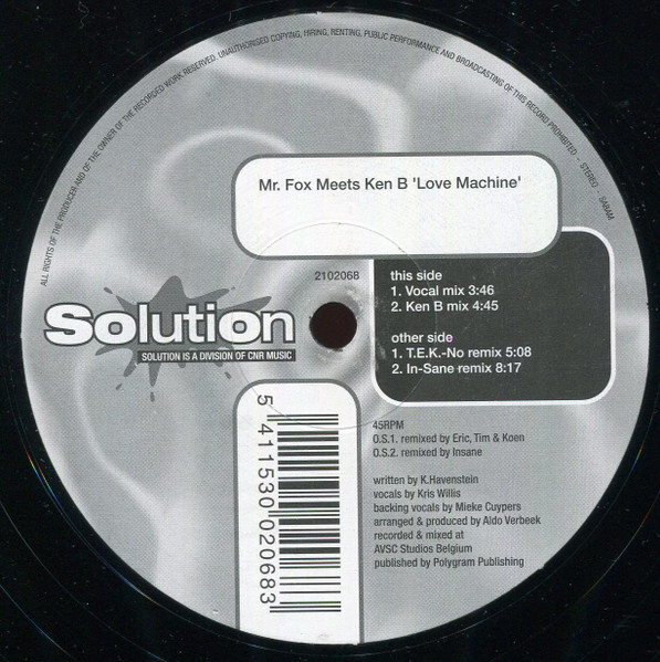 Mr. Fox Meets Ken B - Love Machine | Solution (2102068) - 2