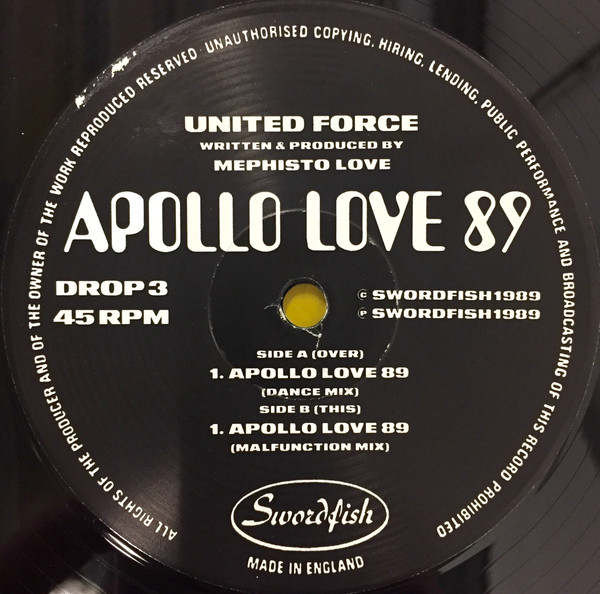 United Force - Apollo Love 89 | Swordfish Records (DROP 3) - 2