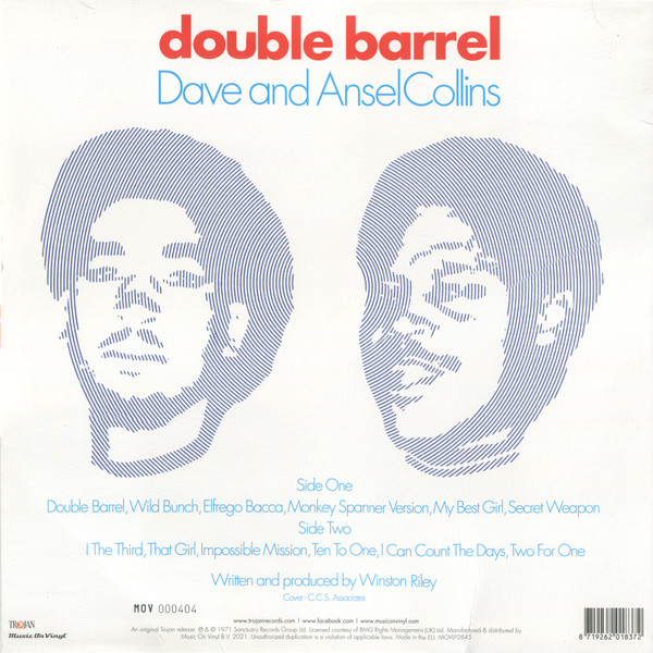 Dave & Ansel Collins - Double Barrel | Music On Vinyl (MOVLP2845) - 3 Dave & Ansel Collins - Double Barrel | Music On Vinyl (MOVLP2845) - 3