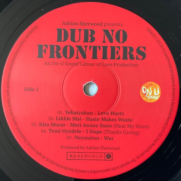 Various - Adrian Sherwood Presents Dub No Frontiers | Real World Records (LPRW243) Various - Adrian Sherwood Presents Dub No Frontiers | Real World Records (LPRW243)