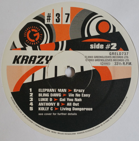 Various - Krazy | Greensleeves Records (GRELD 737) - 4