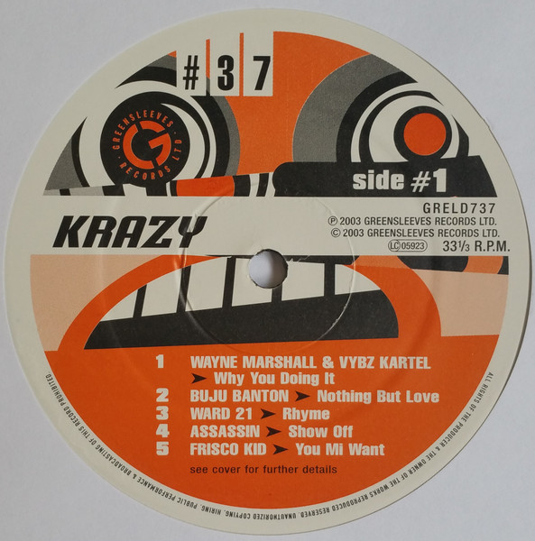 Various - Krazy | Greensleeves Records (GRELD 737) - 3
