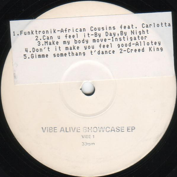 Various - Vibe Alive Showcase EP | Vibe Alive Records (VIBE 1) Various - Vibe Alive Showcase EP | Vibe Alive Records (VIBE 1)