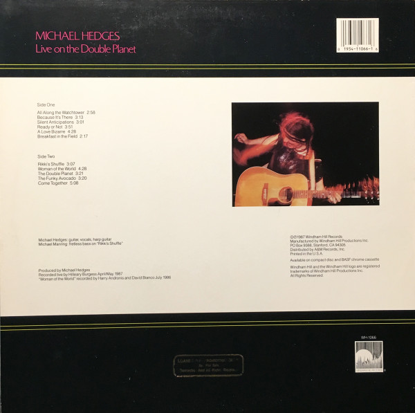 Michael Hedges - Live On The Double Planet | Windham Hill Records (WH-1066) - 2 Michael Hedges - Live On The Double Planet | Windham Hill Records (WH-1066) - 2