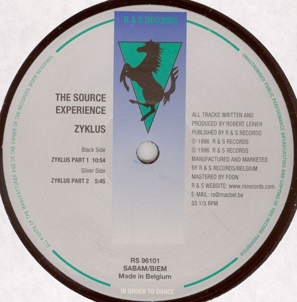 The Source Experience - Zyklus | R & S Records (RS 96101) - 2 The Source Experience - Zyklus | R & S Records (RS 96101) - 2