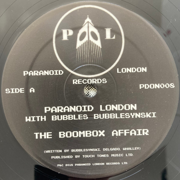 Paranoid London With Bubbles - The Boombox Affair | Paranoid London Records (PDON008) - 2