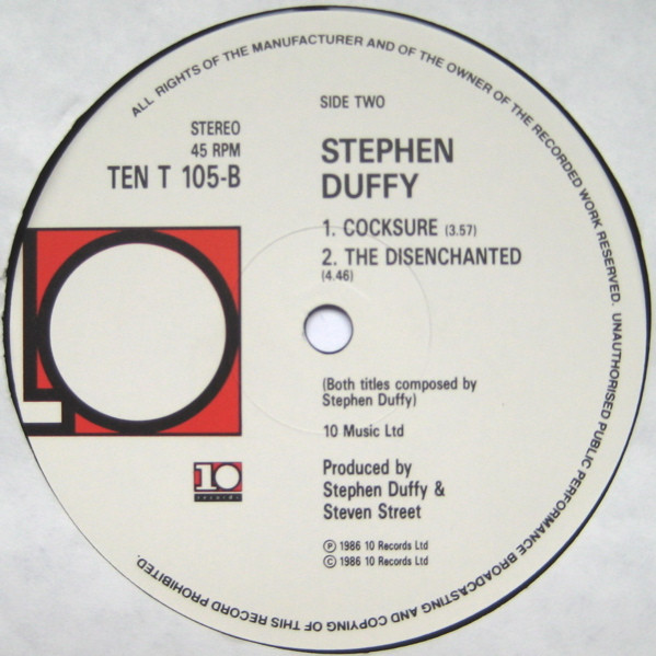 Stephen Duffy And Sandii - Something Special | 10 Records (TEN T105) - 4 Stephen Duffy And Sandii - Something Special | 10 Records (TEN T105) - 4