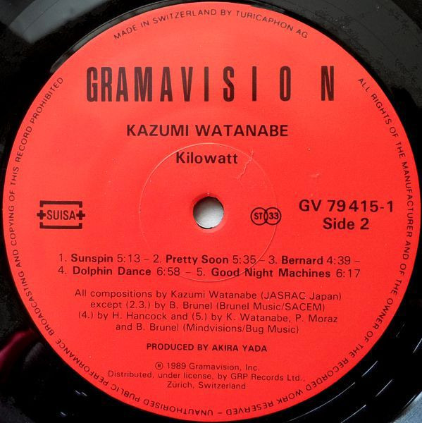 Kazumi Watanabe - Kilowatt | Gramavision (GV 79415-1) - 4