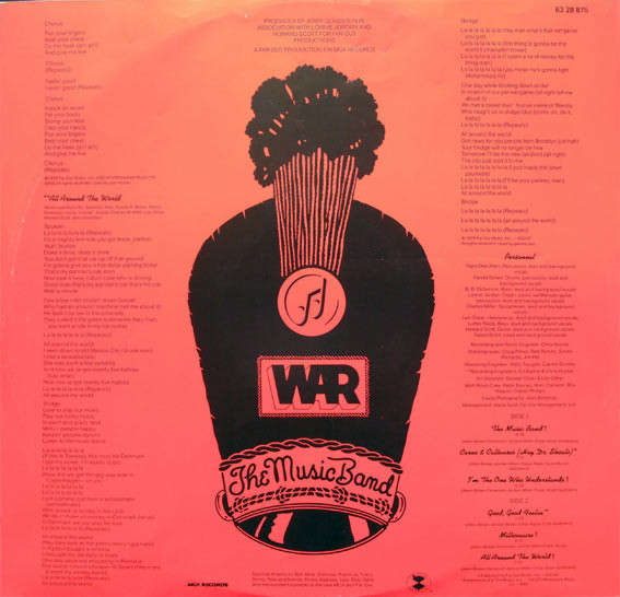 War - The Music Band | MCA Records (63 28 875) - 4