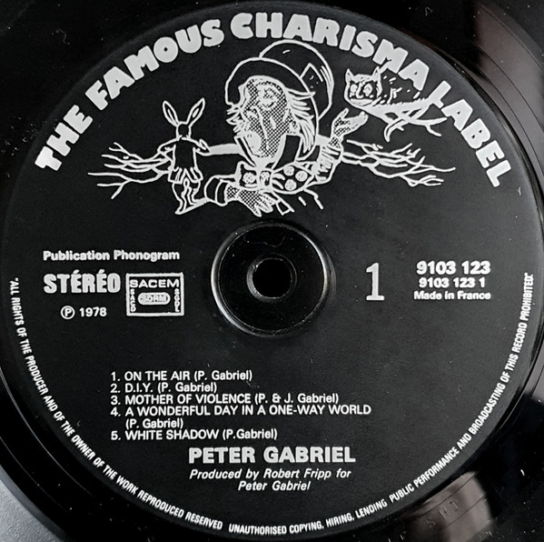 Peter Gabriel - Peter Gabriel | Charisma (9103 123) - 3
