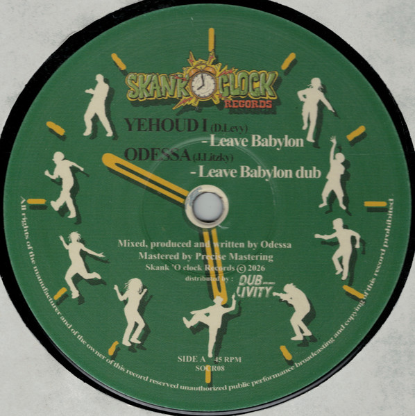 Yehoud I , Odessa - Leave Babylon / Bald Head | Skank O Clock Records (SOCR08) - main