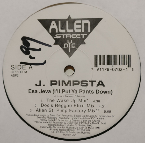 Jay Pimpsta - Esa Jeva (I'll Put Ya Pants Down) | Allen Street NYC (ASP2)