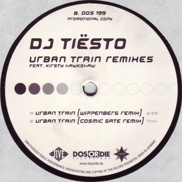 DJ Tiësto Feat. Kirsty Hawkshaw - Urban Train Remixes - Part 3 | Dos Or Die Recordings (DOS 199) - 4