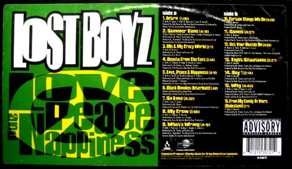 Lost Boyz - Love, Peace And Nappiness | Universal Records (U-53072) - 4