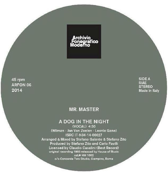 Mr. Master - A Dog In The Night | Archivio Fonografico Moderno (ARFON 06) - 3