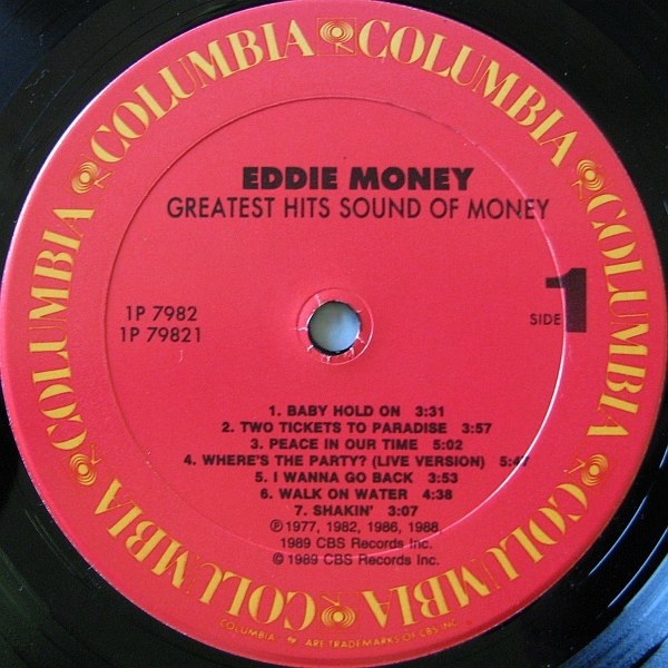 Eddie Money - Greatest Hits Sound Of Money | Columbia (1P 7982) - 3 Eddie Money - Greatest Hits Sound Of Money | Columbia (1P 7982) - 3