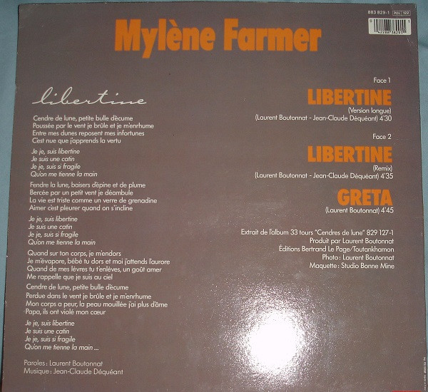 Mylène Farmer - Libertine | Polydor (883 829-1) - 2