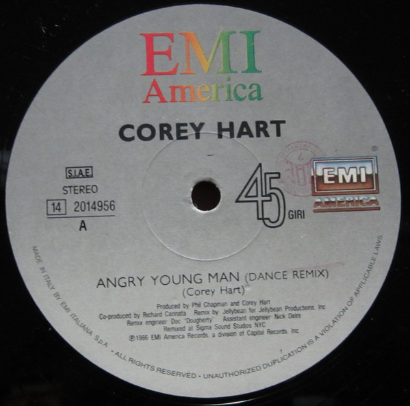 Corey Hart - Angry Young Man | EMI ITALIANA S.p.A. (14 2014956)