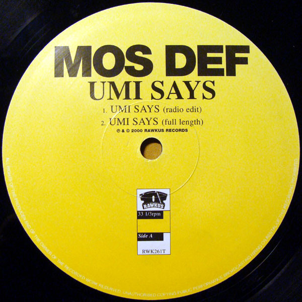 Mos Def - Umi Says | Rawkus (RWK261T) - 3