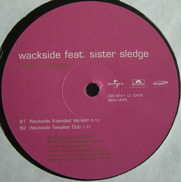 Wackside Feat. Sister Sledge - Lost In Music | Universal (065 948-1) - 4
