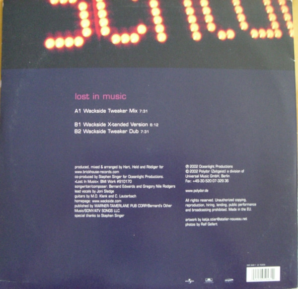 Wackside Feat. Sister Sledge - Lost In Music | Universal (065 948-1) - 2