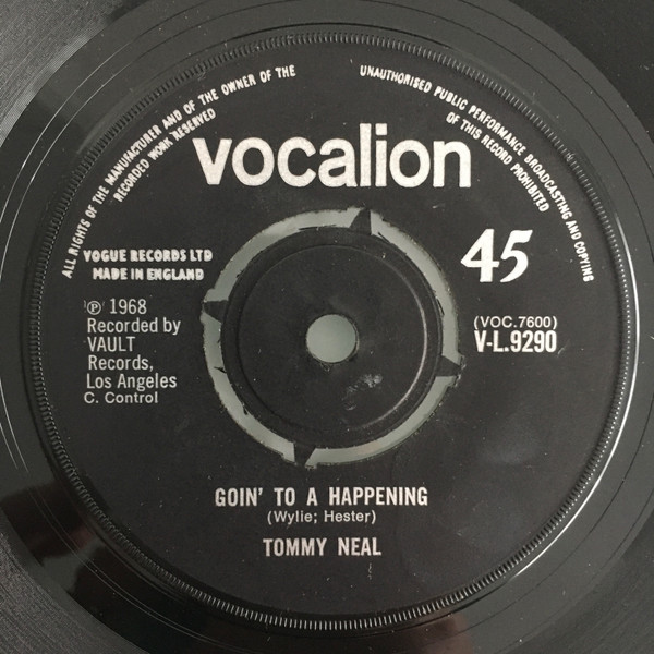 Tommy Neal - Goin' To A Happening | Vocalion (V-L.9290)