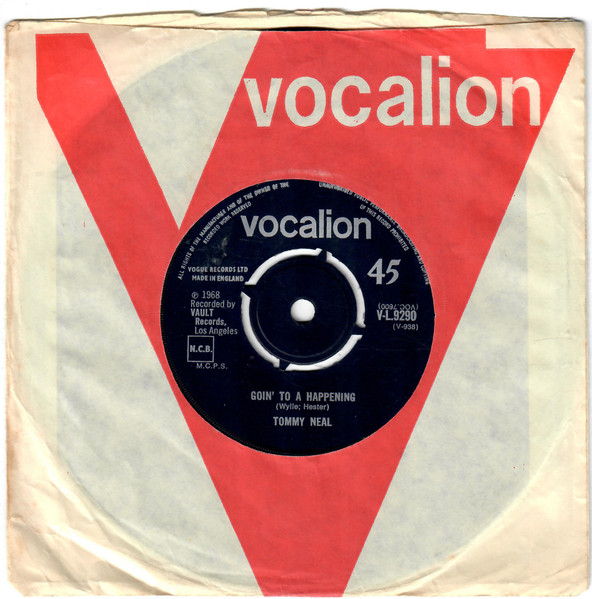 Tommy Neal - Goin' To A Happening | Vocalion (V-L.9290) - 4