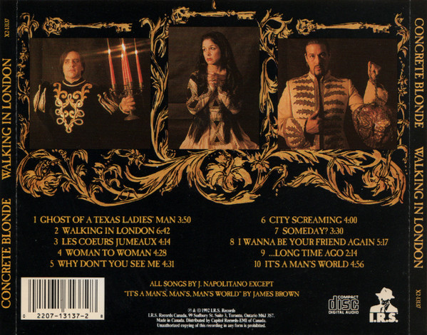 Concrete Blonde - Walking In London (CD) | I.R.S. Records (X2-13137) - 2