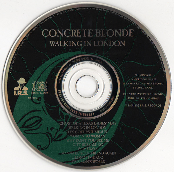 Concrete Blonde - Walking In London (CD) | I.R.S. Records (X2-13137) - 3