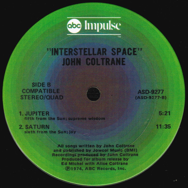 John Coltrane - Interstellar Space | ABC Impulse! (ASD-9277) - 6