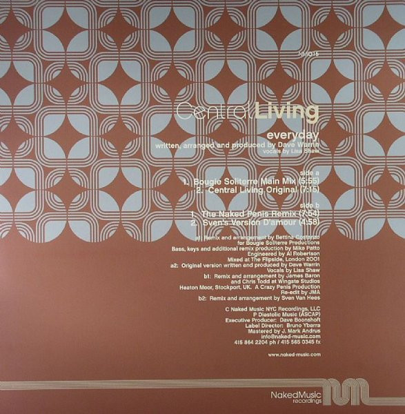 Central Living - Everyday | Naked Music Recordings (NM015) - 2