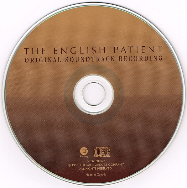 The Academy Of St. Martin-in-the-Fields , Gabriel Yared - The English Patient (Original Soundtrack Recording) | Fantasy (FCD-16001-2) - 3