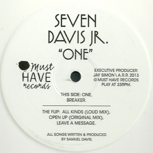 Seven Davis Jr. - One | Must Have Records (MHR-002)