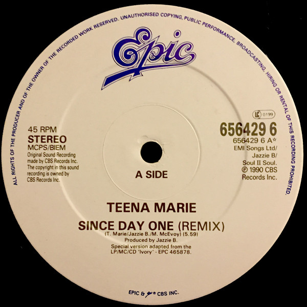 Teena Marie - Since Day One | Epic (656429 6) - 3