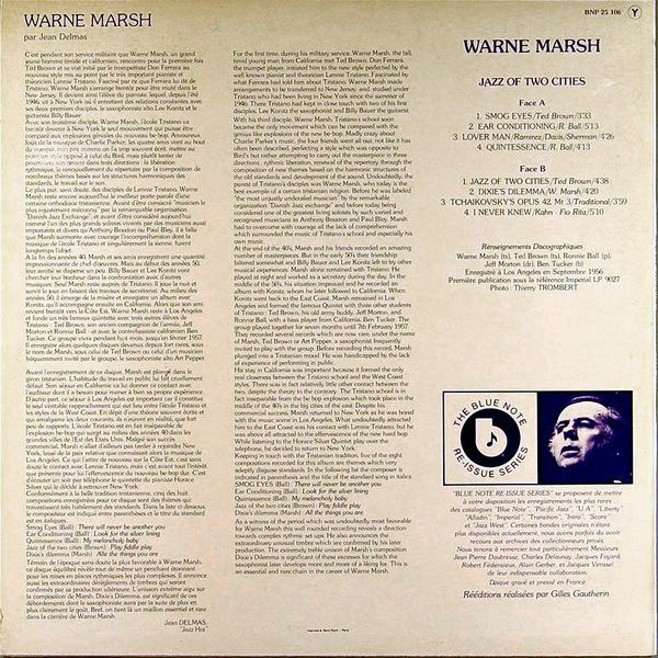 Warne Marsh - Jazz Of Two Cities | Blue Note (BNP 25.106) - 2 Warne Marsh - Jazz Of Two Cities | Blue Note (BNP 25.106) - 2