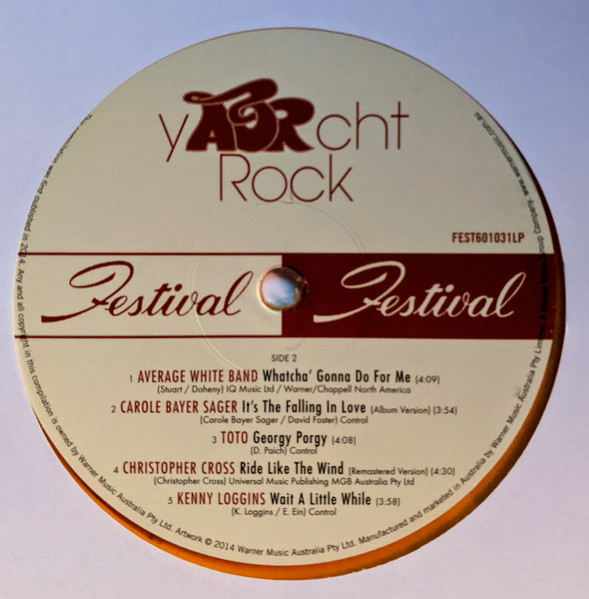 Various - YAORcht Rock 2LP | Festival Records (FEST601031LP) - 4