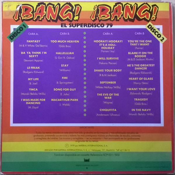 Various - ¡Bang! ¡Bang! El Superdisco 79 | ID (SLP 501/2) - 2