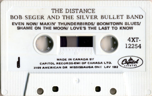 Bob Seger And The Silver Bullet Band - The Distance [Cassette] | Capitol Records (4XT-12254) - 3